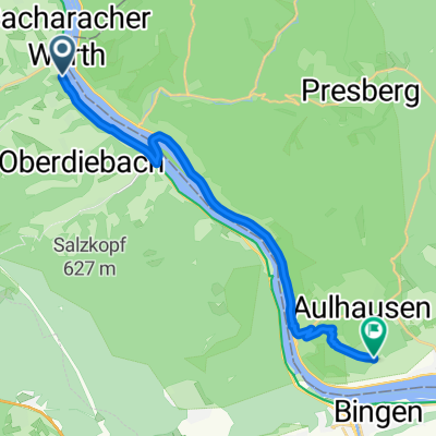 Mainzer Straße, Bacharach nach Rüdesheim am Rhein