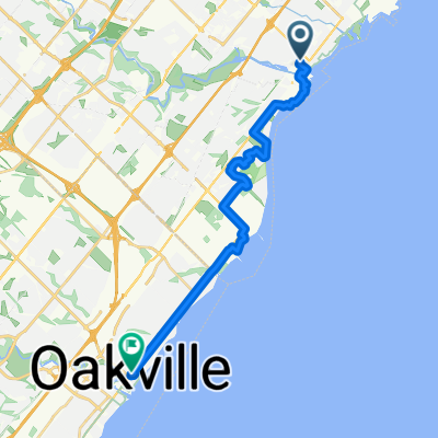 Queen St E, Mississauga to Reynolds St, Oakville