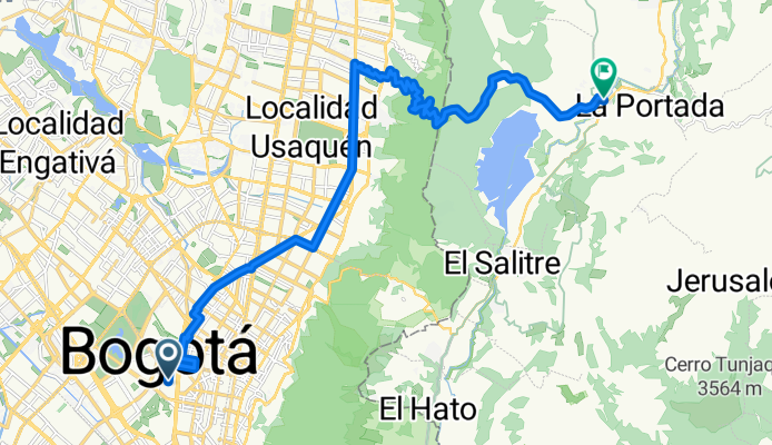 Carrera 35A, Bogotá a Calle 11A, La Calera