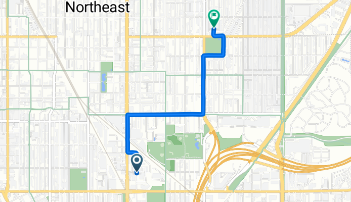 Broadway St NE, Minneapolis to NE Ulysses St, Minneapolis