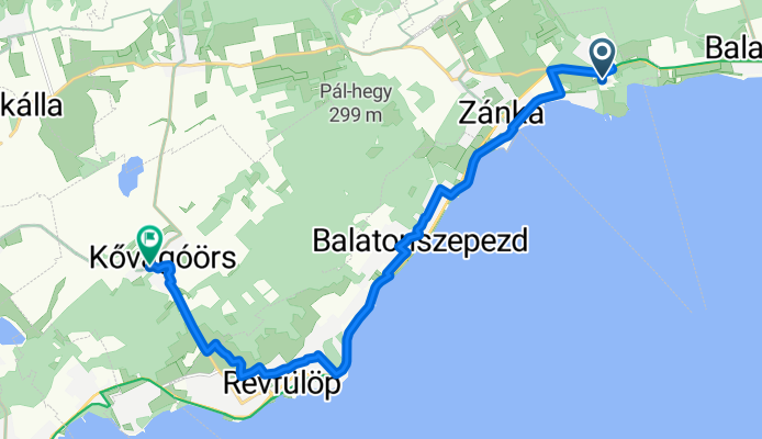 Zánka-Köveskál - Révfülöp - Kővágóörs