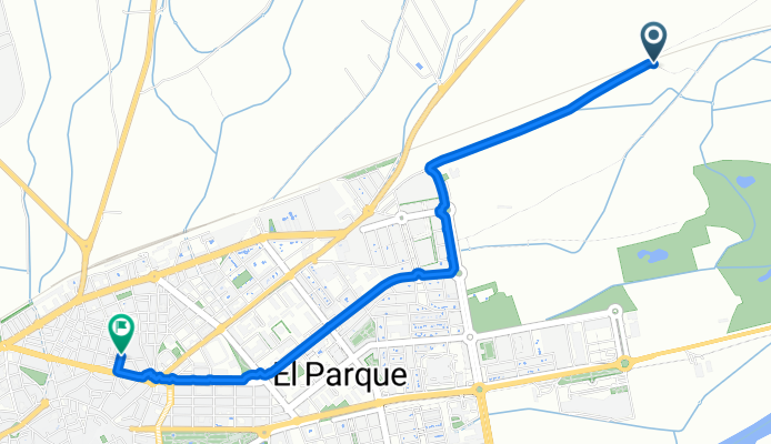 De Urbanización la Cabra a Calle Santa Teresa de Jesús