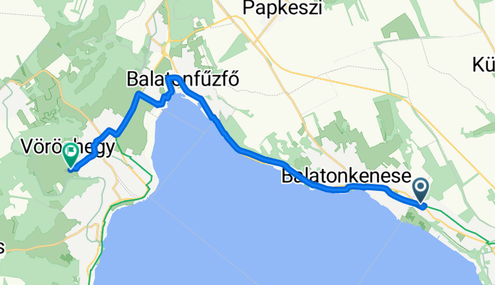 Budai Nagy Antal utca, Balatonakarattya to Forrás utca, Balatonalmádi