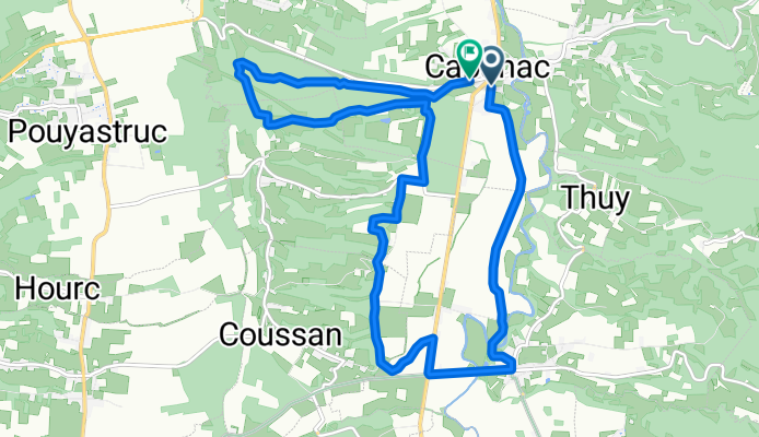 De Route du Pays des Coteaux à Route du Pays des Coteaux