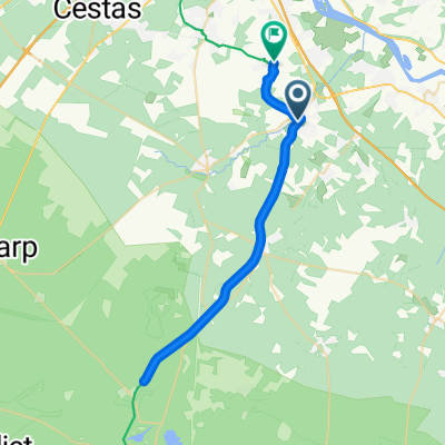 Allée de la Gare, La Brède à Route de l'Hironde, Martillac