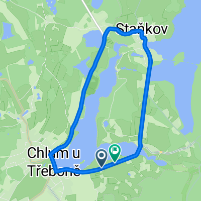 Chlum u Třeboně do Chlum u Třeboně