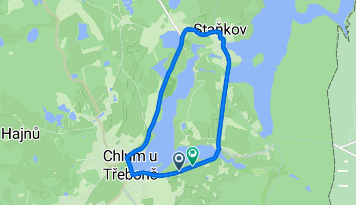 Chlum u Třeboně do Chlum u Třeboně