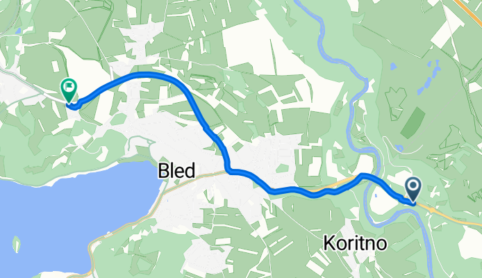Regionalna Cesta 209, Lesce až Rečiška cesta, Bled