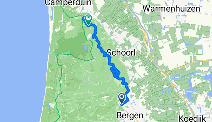 Vinkenbaan, Bergen (NH) nach Schuthokweg, Schoorl