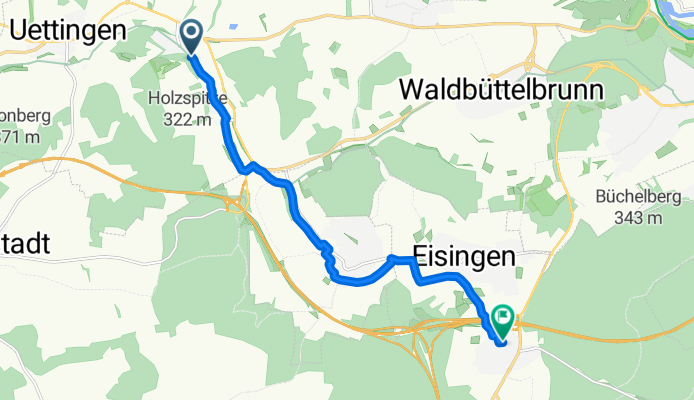 Pfarrweg, Waldbüttelbrunn nach Winterleiten, Kist