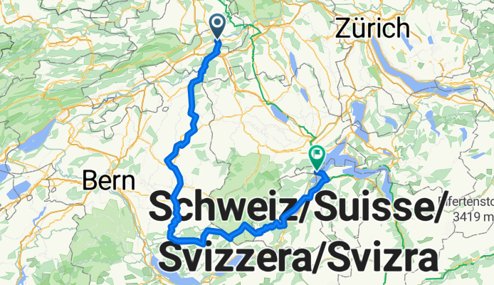 Route nach Hergiswil (Nidwalden)