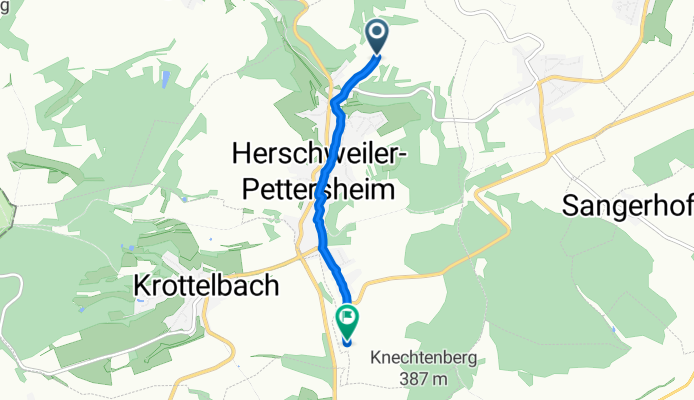 Herschweiler-Pettersheim nach Reismühle, Krottelbach