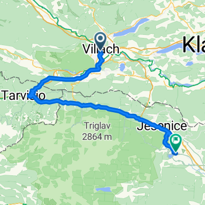 Route from Villach
