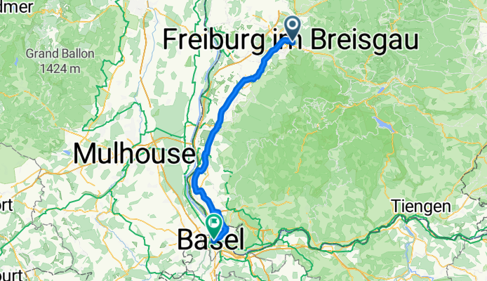 Auf der Zinnen, Freiburg im Breisgau to Clarastrasse, Basel