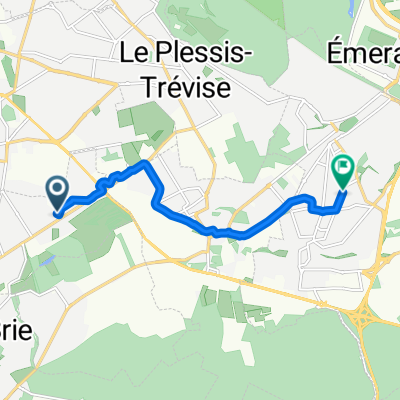 Rue du Docteur André Libert, Ormesson-sur-Marne à Avenue des Chardons, Pontault-Combault