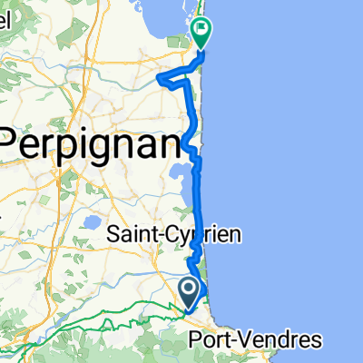 Allée Ferdinand Buisson, Argelès-sur-Mer à Boulevard du Grau St-Ange, Le Barcarès