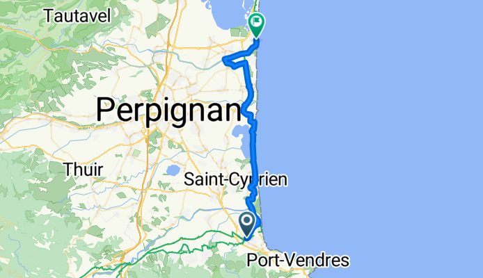 Allée Ferdinand Buisson, Argelès-sur-Mer à Boulevard du Grau St-Ange, Le Barcarès