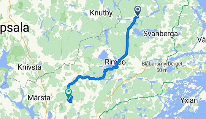 Södra Vallavägen to MARKIMS-ÖRSTA