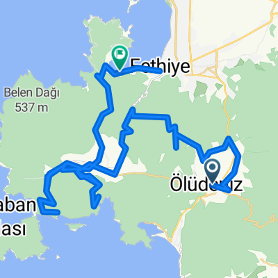 Ataturk Cd., Fethiye to Fevzi Cakmak Cd., Fethiye