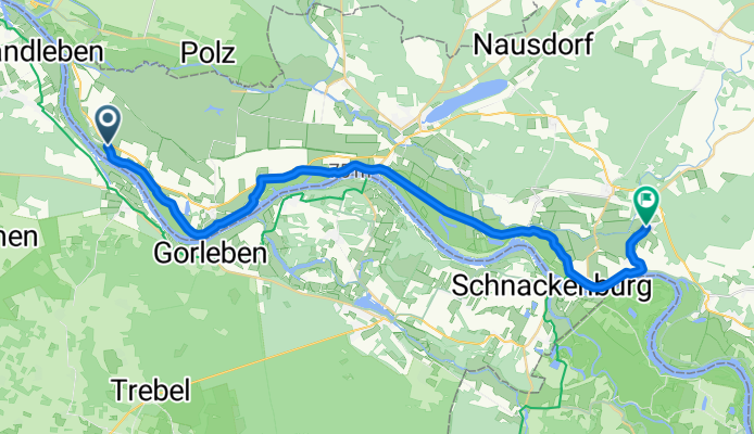 Am Elbdeich nach Neue Straße