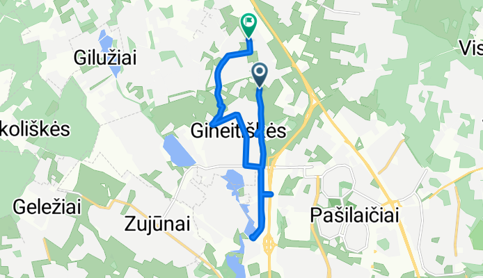 Avižienių g to V. Smakausko gatve