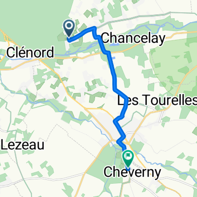 Rue du 21 Aout 1944, Mont-près-Chambord nach Passage du Château, Cheverny
