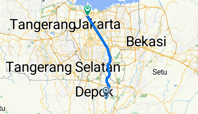 Jalan Raya Jakarta - Bogor No.128 to Jalan Sinar Budi