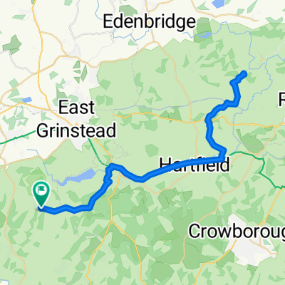 Hoathly Hill, East Grinstead to Hoathly Hill, East Grinstead