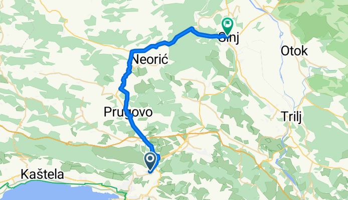 Skalice, Klis to Put odrine, Sinj