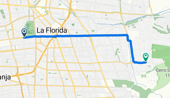Pasaje La Cañamera, La Granja a Avenida Las Perdices, La Florida