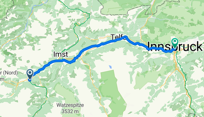 Von Landeck bis Innsbruck