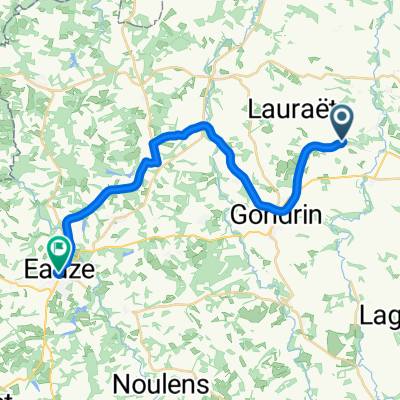 Chemin de Cambos, Lauraët nach Place d'Armagnac, Eauze
