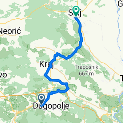 Ulica Domovinskog Rata, Dugopolje to Bazana, Sinj