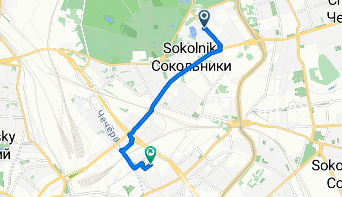Большая Остроумовская улица, Москва до Бауманская улица, Москва