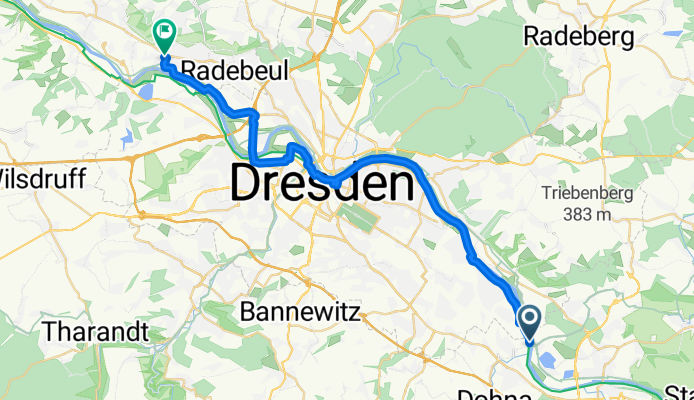 03.08.25 Elbstraße, Heidenau nach Güterhofstraße, Radebeul