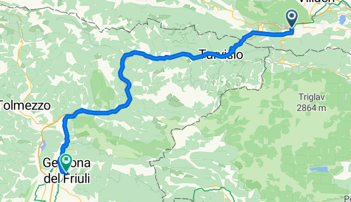 Von Villach bis Gemona del Friuli