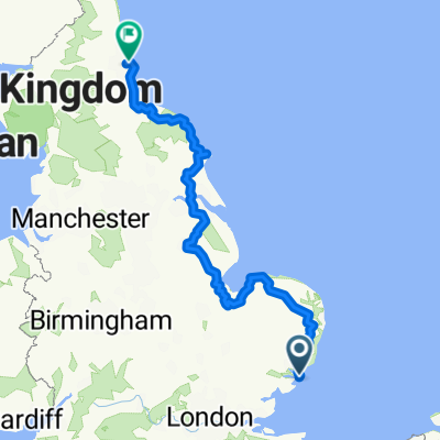 Route zu Newcastle International Ferry Terminal