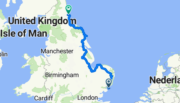 Route zu Newcastle International Ferry Terminal