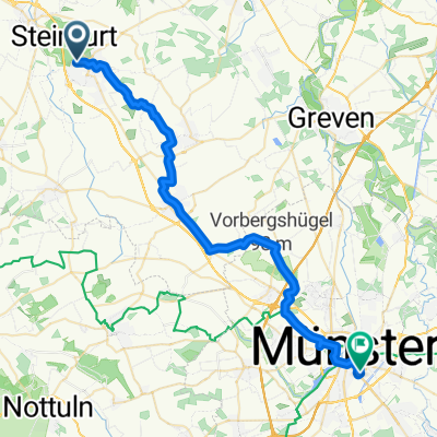 Habichtshöhe, Steinfurt nach Hafenweg, Münster