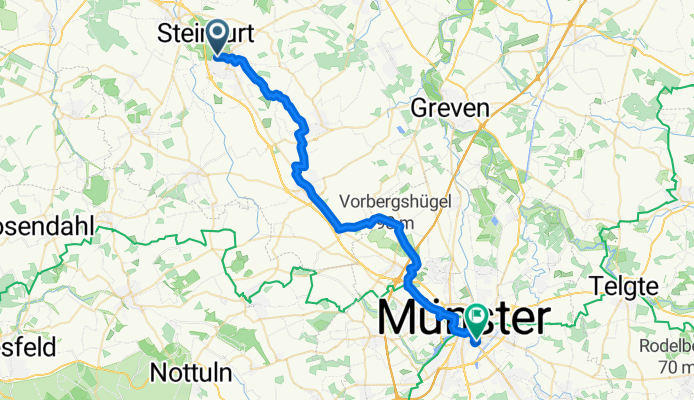 Habichtshöhe, Steinfurt nach Hafenweg, Münster