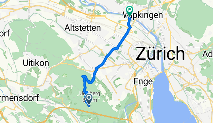 Uetliberg, Uetliberg to Kloster Fahr Weg, Zürich