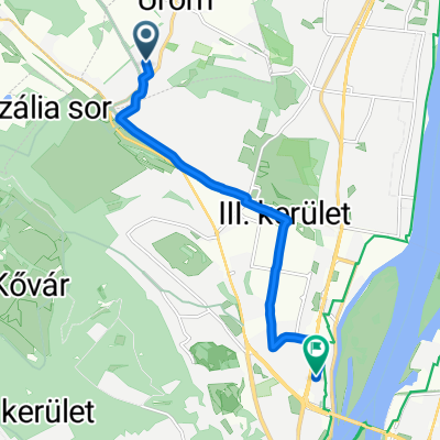 Bem utca, Üröm - Miklós utca, Budapest