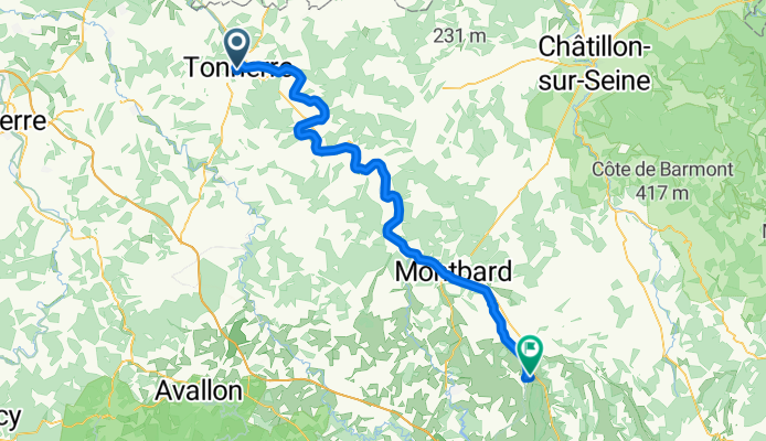 From Tonnerre to Pouillenay