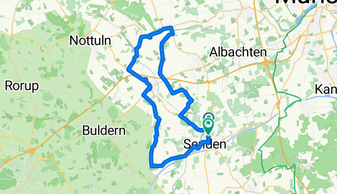Route in Senden