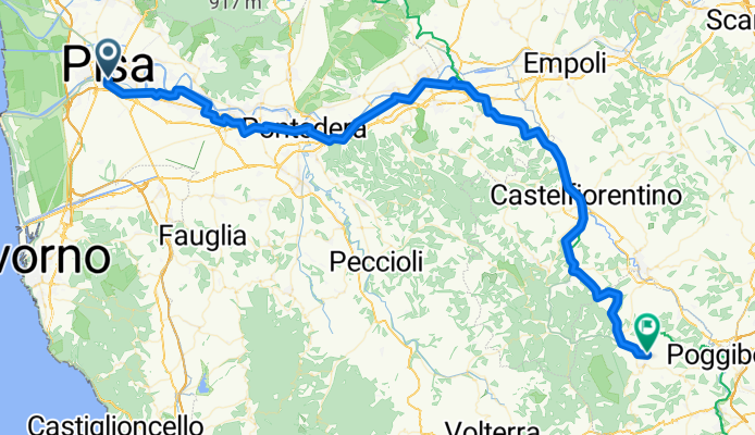 Route to San Gimignano