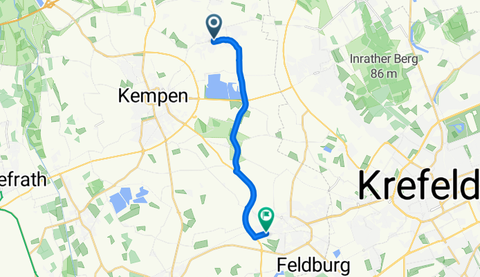 Hermesweg, Kempen to Am Wasserturm, Tönisvorst