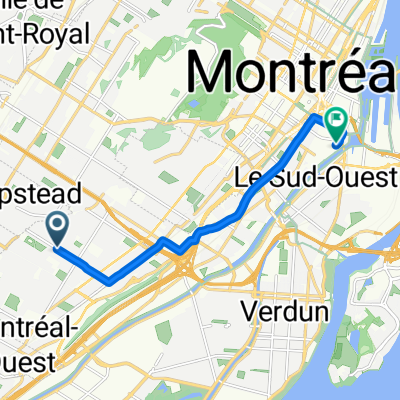 Av Beaconsfield, Montréal to Rue des Bassins, Montréal