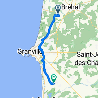 Bréhal to Route de la Gicquelière, Saint-Pair-sur-Mer