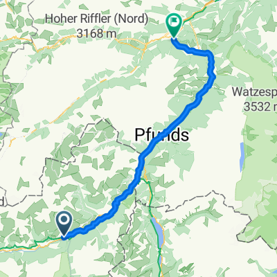 Route nach Landeck