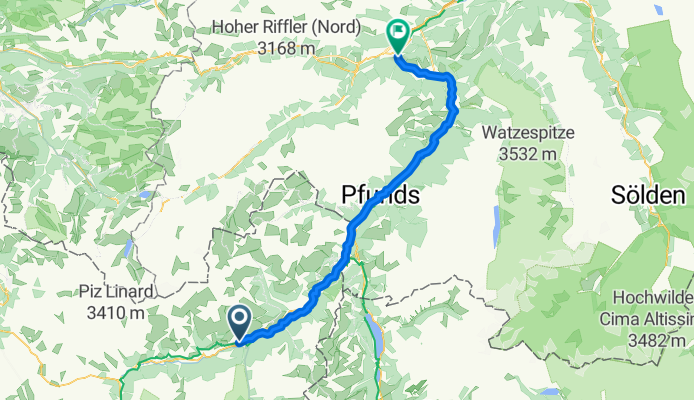 Route nach Landeck